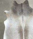 Grey with Beige Cowhide Rug #A48142