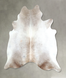 Grey with Beige Cowhide Rug #A48143