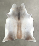 Grey with Beige Cowhide Rug #A48145
