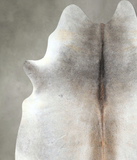 Grey with Beige Cowhide Rug #A48145