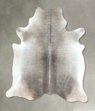 Grey with Beige Cowhide Rug #A48146