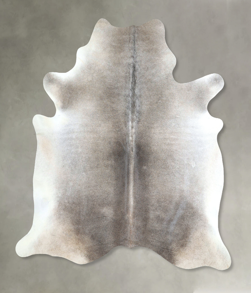 Grey with Beige Cowhide Rug #A48146
