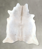 Grey with Beige Cowhide Rug #A48175