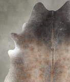 Grey with Beige Cowhide Rug #A48176