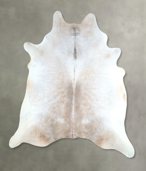 Grey with Beige Cowhide Rug #A48183