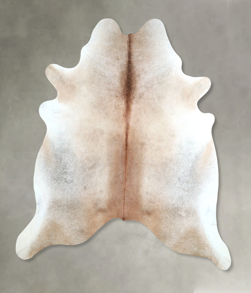 Grey with Beige Cowhide Rug #A48206