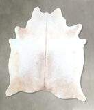 Grey with Beige Cowhide Rug #A48229