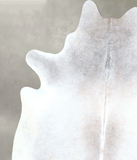 Grey with Beige Cowhide Rug #A48230
