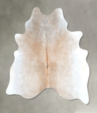 Grey with Beige Cowhide Rug #A48235