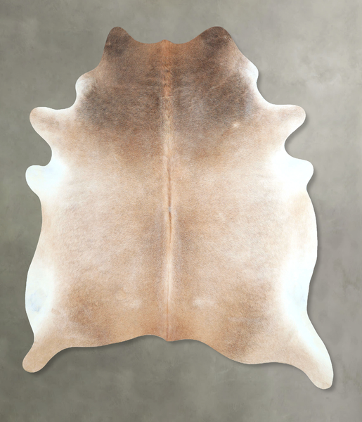 Grey with Beige Cowhide Rug #A48236