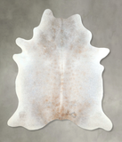 Grey with Beige Cowhide Rug #A48243