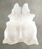 Grey with Beige Cowhide Rug #A48252