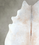 Grey with Beige Cowhide Rug #A48259