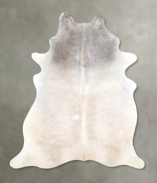 Grey with Beige Cowhide Rug #A48265