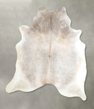 Grey with Beige Cowhide Rug #A48268