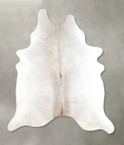 Grey with Beige Cowhide Rug #A48270