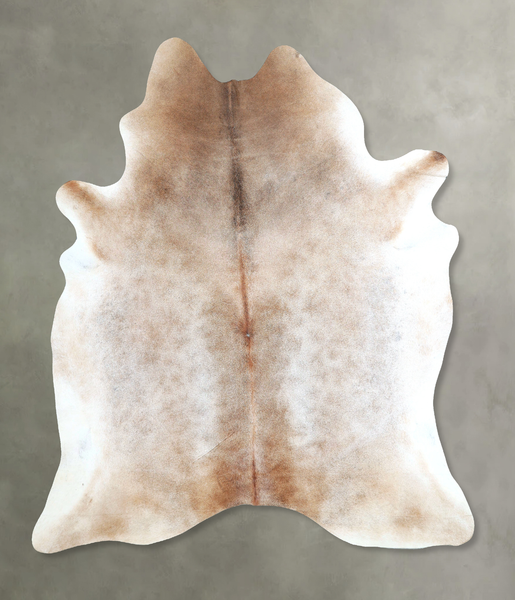 Grey with Beige Cowhide Rug #A48271