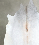 Grey with Beige Cowhide Rug #A48272