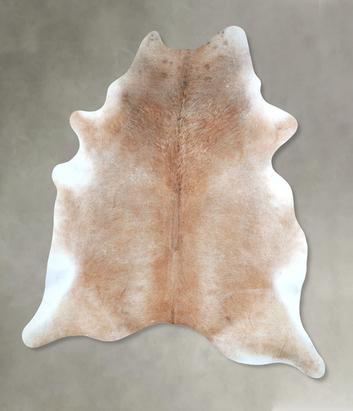 Grey with Beige Cowhide Rug #A48279