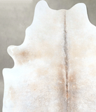 Grey with Beige Cowhide Rug #A48280
