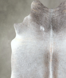Grey with Beige Cowhide Rug #A48281