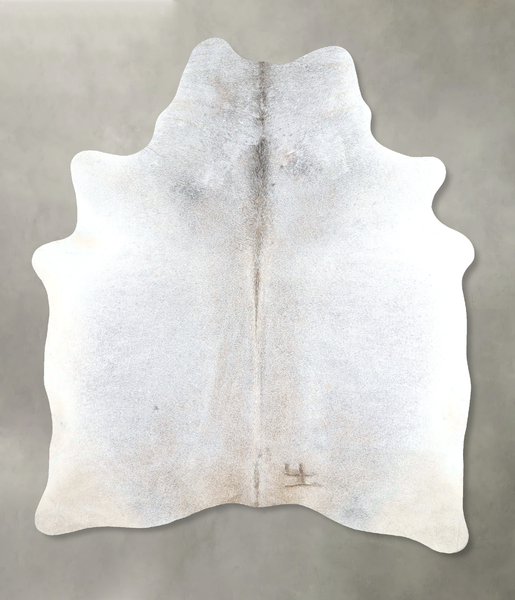 Grey with Beige Cowhide Rug #A48282