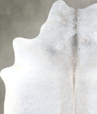 Grey with Beige Cowhide Rug #A48282