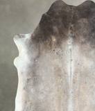 Grey with Beige Cowhide Rug #A48290
