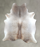Grey with Beige Cowhide Rug #A48291