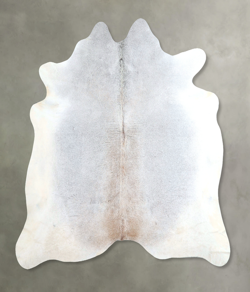 Grey with Beige Cowhide Rug #A48292