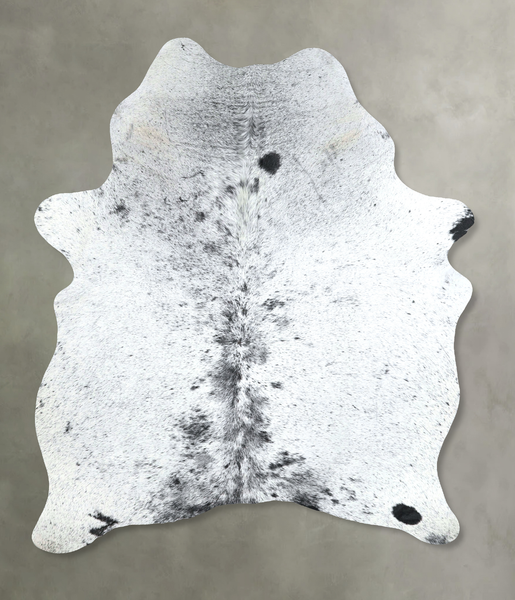 Salt and Pepper Black Cowhide Rug #A48294