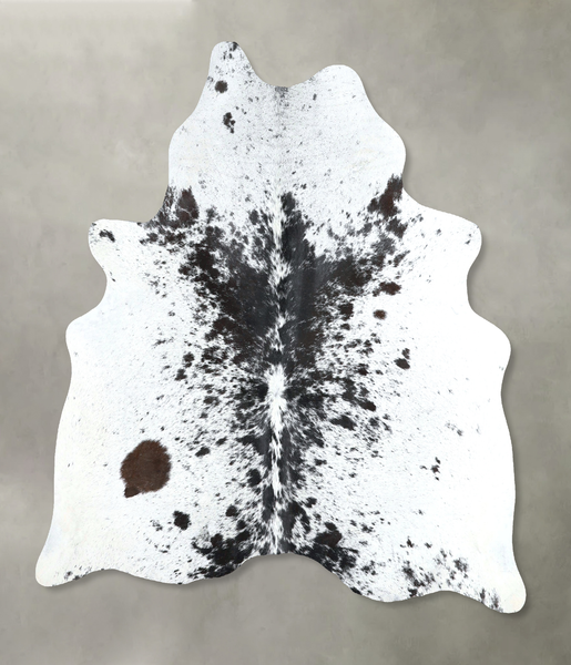 Salt and Pepper Black Cowhide Rug #A48297