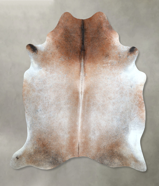 Grey with Beige Cowhide Rug #A48303