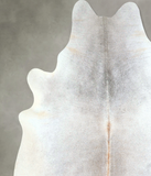 Grey with Beige Cowhide Rug #A48316