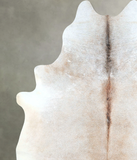 Grey with Beige Cowhide Rug #A48318