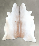 Grey with Beige Cowhide Rug #A48319