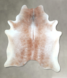 Grey with Beige Cowhide Rug #A48322