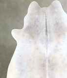 Grey with Beige Cowhide Rug #A48324
