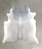 Grey with Beige Cowhide Rug #A48340