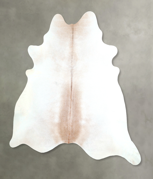 Grey with Beige Cowhide Rug #A48354