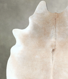 Grey with Beige Cowhide Rug #A48356