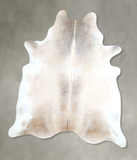 Grey with Beige Cowhide Rug #A48357
