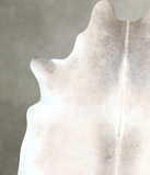 Grey with Beige Cowhide Rug #A48357