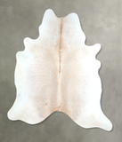 Grey with Beige Cowhide Rug #A48364