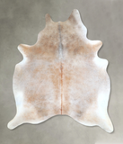 Grey with Beige Cowhide Rug #A48366