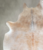 Grey with Beige Cowhide Rug #A48366