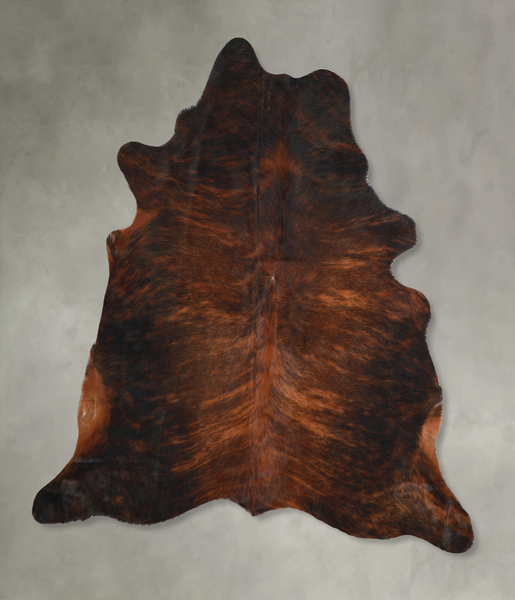 Dark Brindle Cowhide Rug #A48379