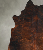 Dark Brindle Cowhide Rug #A48379