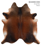 Brown with Red Cowhide Rug #A4840
