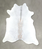 Grey with Beige Cowhide Rug #A48433